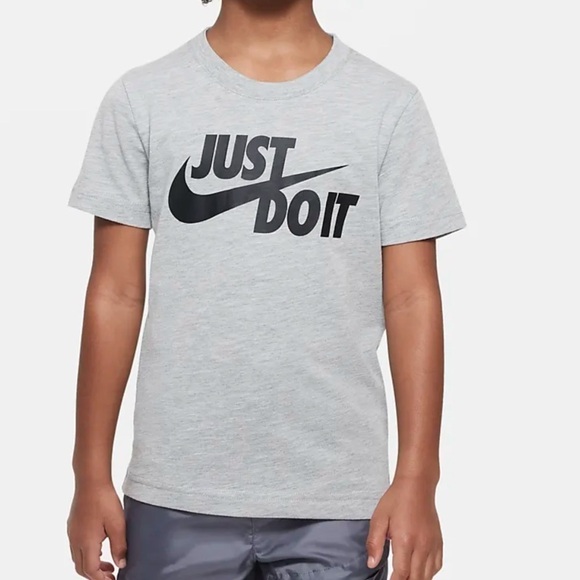 NWT Nike "Just Do It" Swoosh Split Tee! - Picture 1 of 4